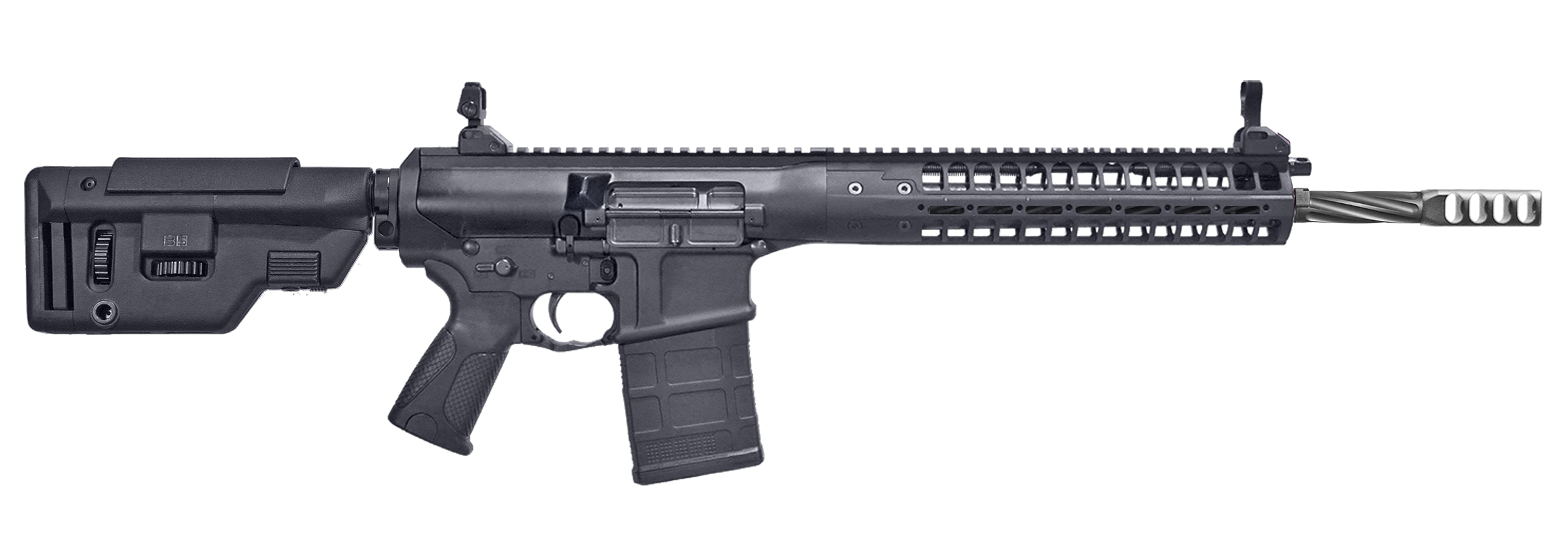 LWRC REPRMKIIR7BF16SC R.E.P.R.  7.62x51mm NATO 20+1 16.10" Black Nitride Spiral Fluted Barrel, Black Aluminum Receiver, Black Synthetic Magpul UBR Stock, Black Magpul+ Grip