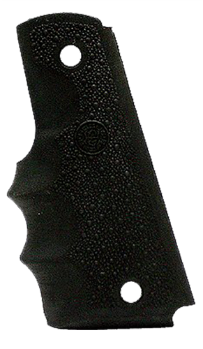 Hogue 45000 OverMolded Grip Cobblestone Black Rubber with Finger Grooves for 1911 Government