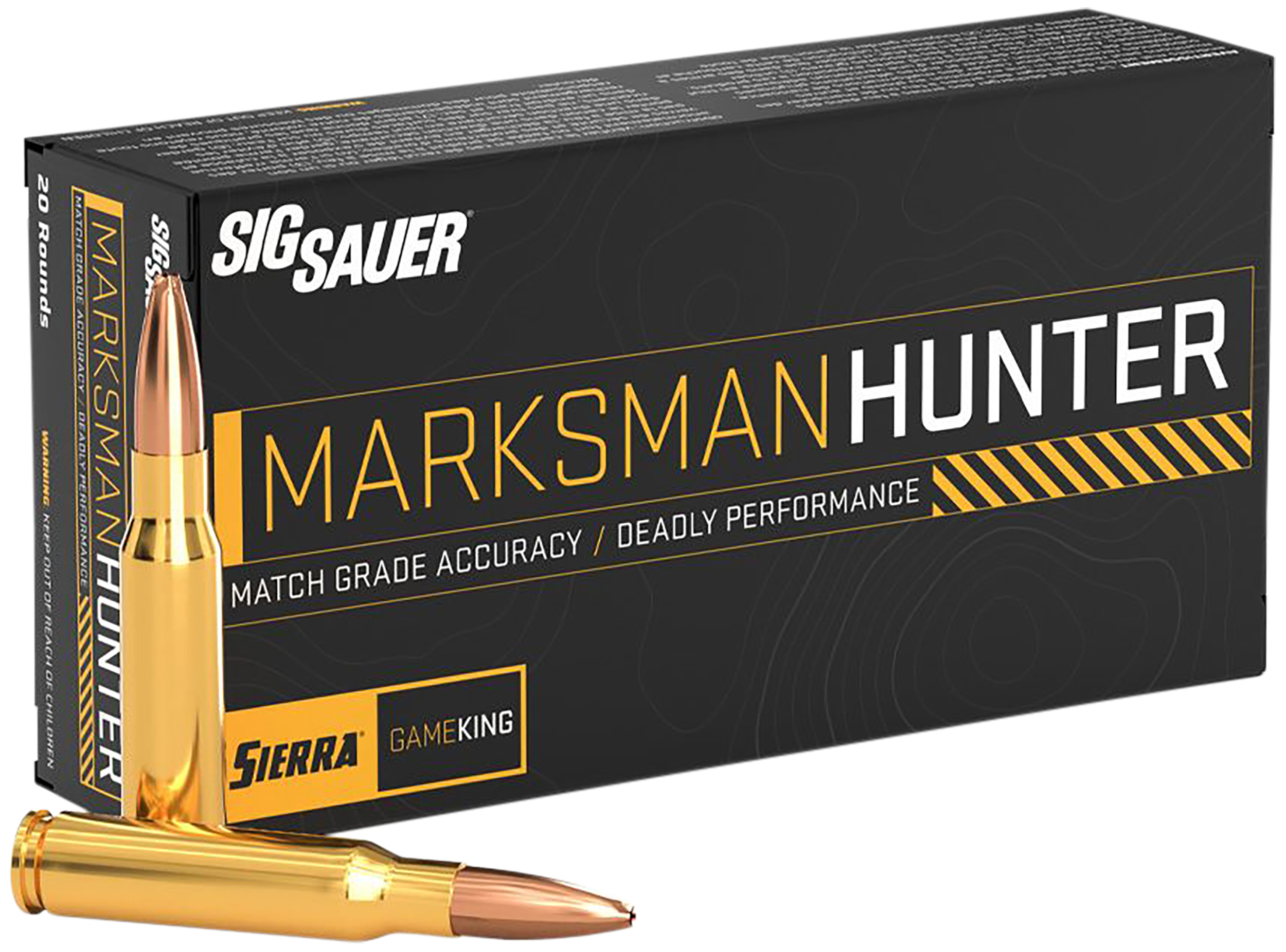 Sig Sauer E243GK8520 Marksman Hunter  243Win 85gr 20 Per Box/10 Case