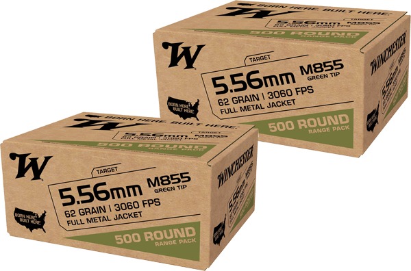 WINCHESTER USA 5.56X45 62GR GREENT TIP 1000RD CASE LOT