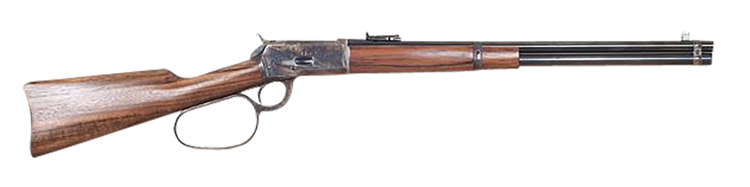 Cimarron AS067 1892 Cogburn Carbine 45 Colt (Long Colt) 10+1 20" Blued Round Barrel, Color Case Hardened Stainless Steel Receiver, Walnut Fixed Stock, Right Hand