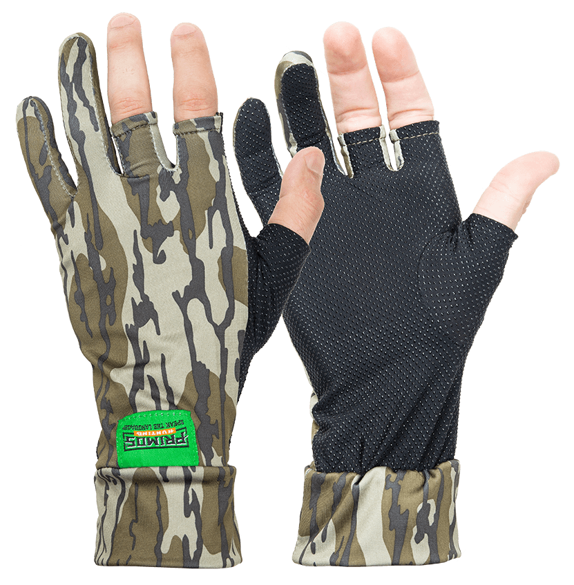 Primos PS6681 Stretch Fit  Mossy Oak Original BottomLand Fingerless Neoprene OSFA