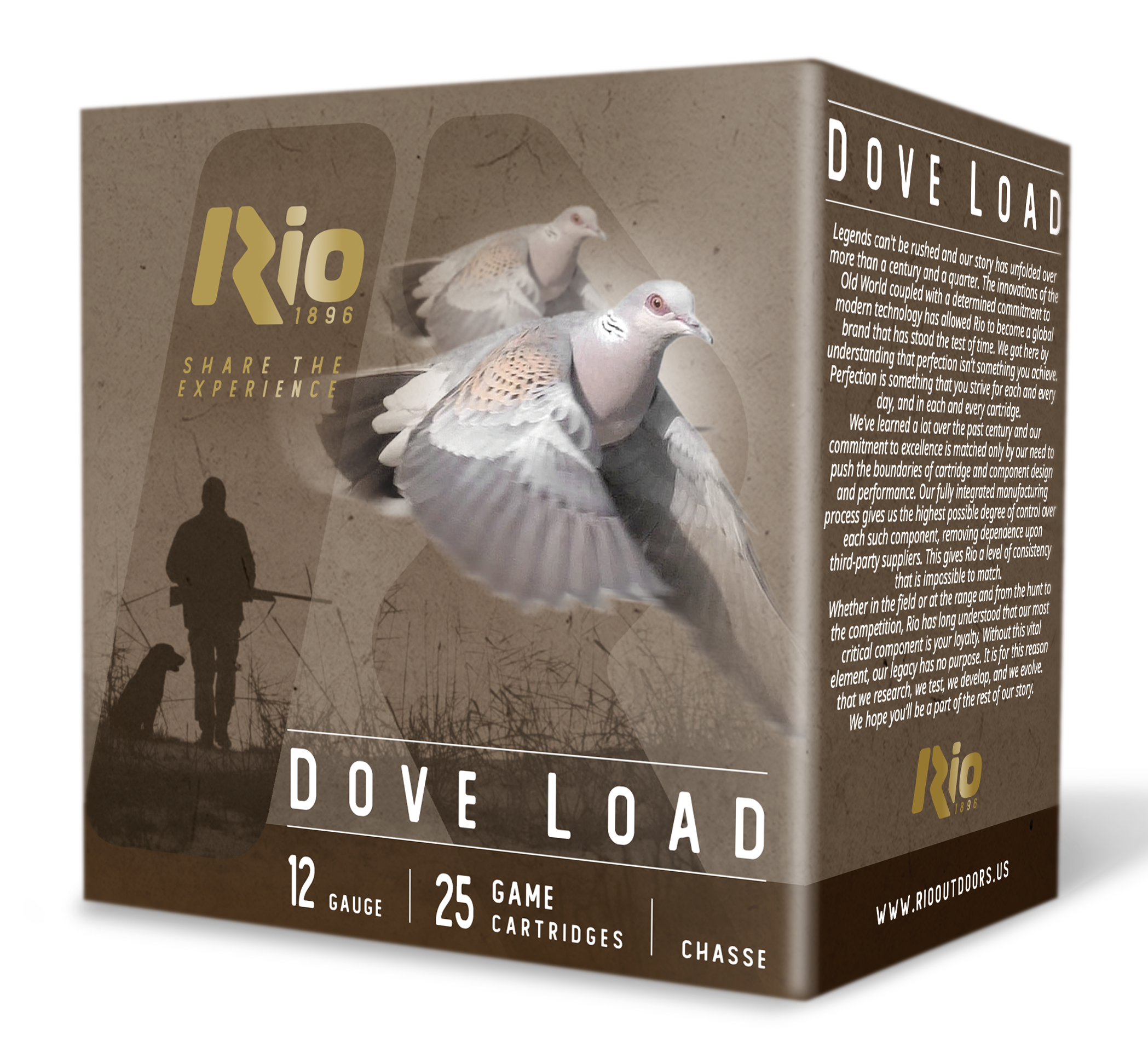 RIO RDL32HV8   DOVE LOAD 12G  2-3/4  8       25/10