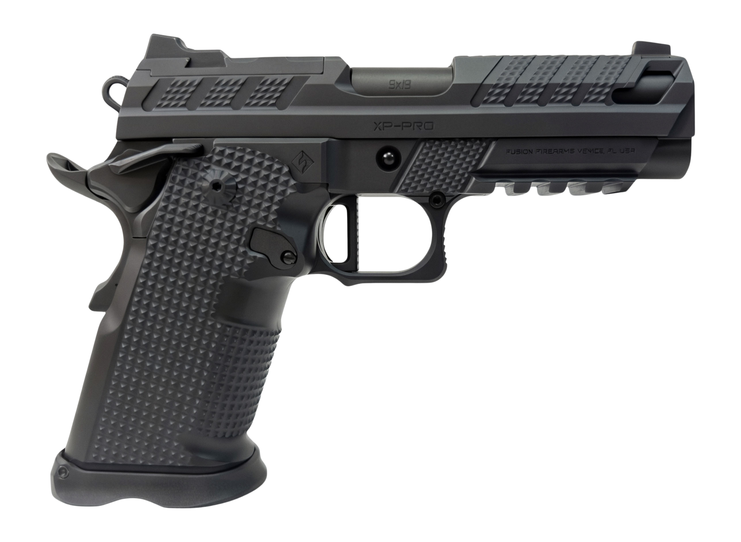 Fusion Firearms XP-9-BLK-V2 XP Pro V2 9mm Luger 17+1 4" Black Tennifer Tennifer QPQ Steel Optic Ready/Serrated Slide Tenifer QPQ