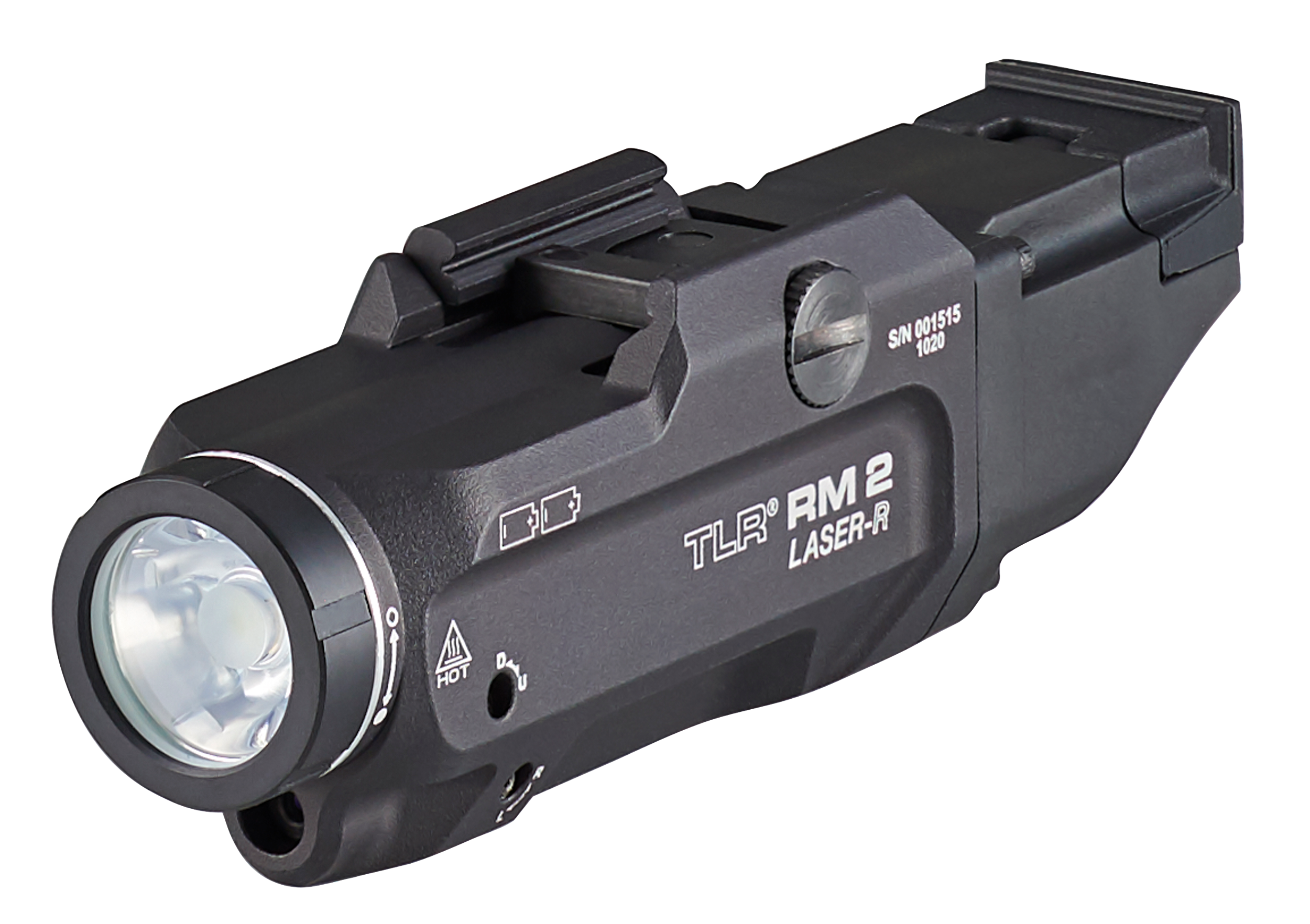 Streamlight 69448 TLR-2 RM w/Laser Black Aluminum, 1,000 Lumens White LED Bulb/Red Laser 297 Meters Beam, Picatinny Rail Mount