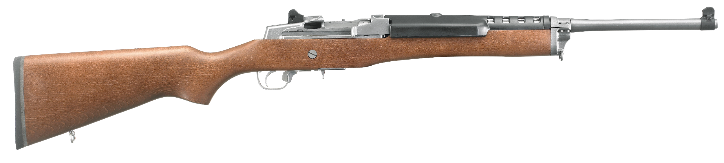 Ruger 5802 Mini-14 Ranch 223 Rem/5.56 NATO 5+1 18.50" Matte Stainless Steel Barrel, Matte Stainless Steel Drilled & Tapped Receiver, Hardwood Fixed Stock, Right Hand