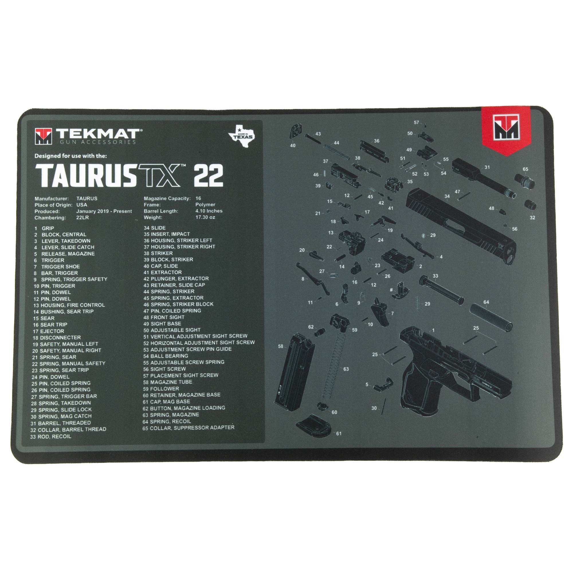 TEKMAT TAURUS TX22 CLEANING MAT