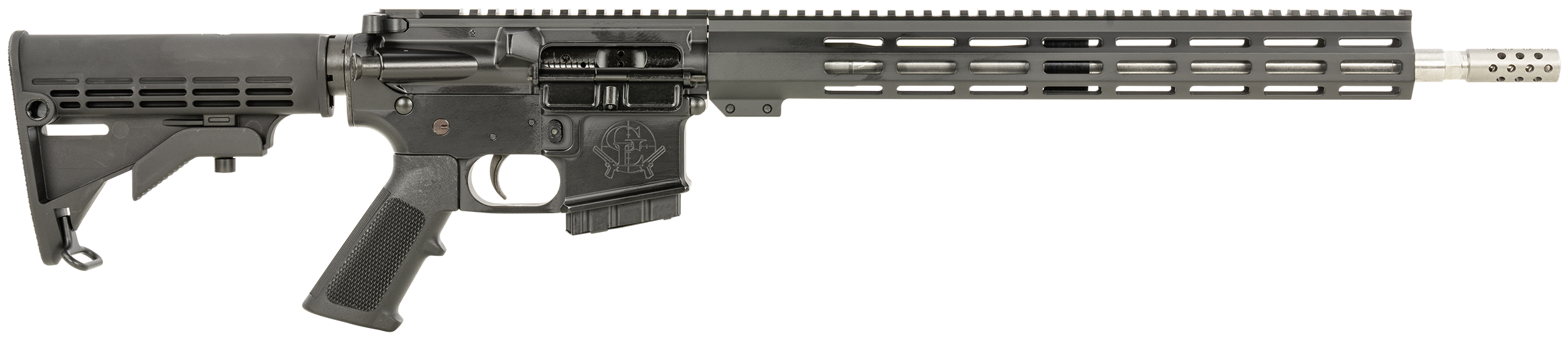 Great Lakes Firearms GL15400SS AR-15  400 Legend 5+1 16" Stainless Threaded Barrel, Black Cerakote Aluminum Receiver w/Picatinny Rail, M-LOK Handguard, Adjustable Black Synthetic Stock, Mil-Spec Grip