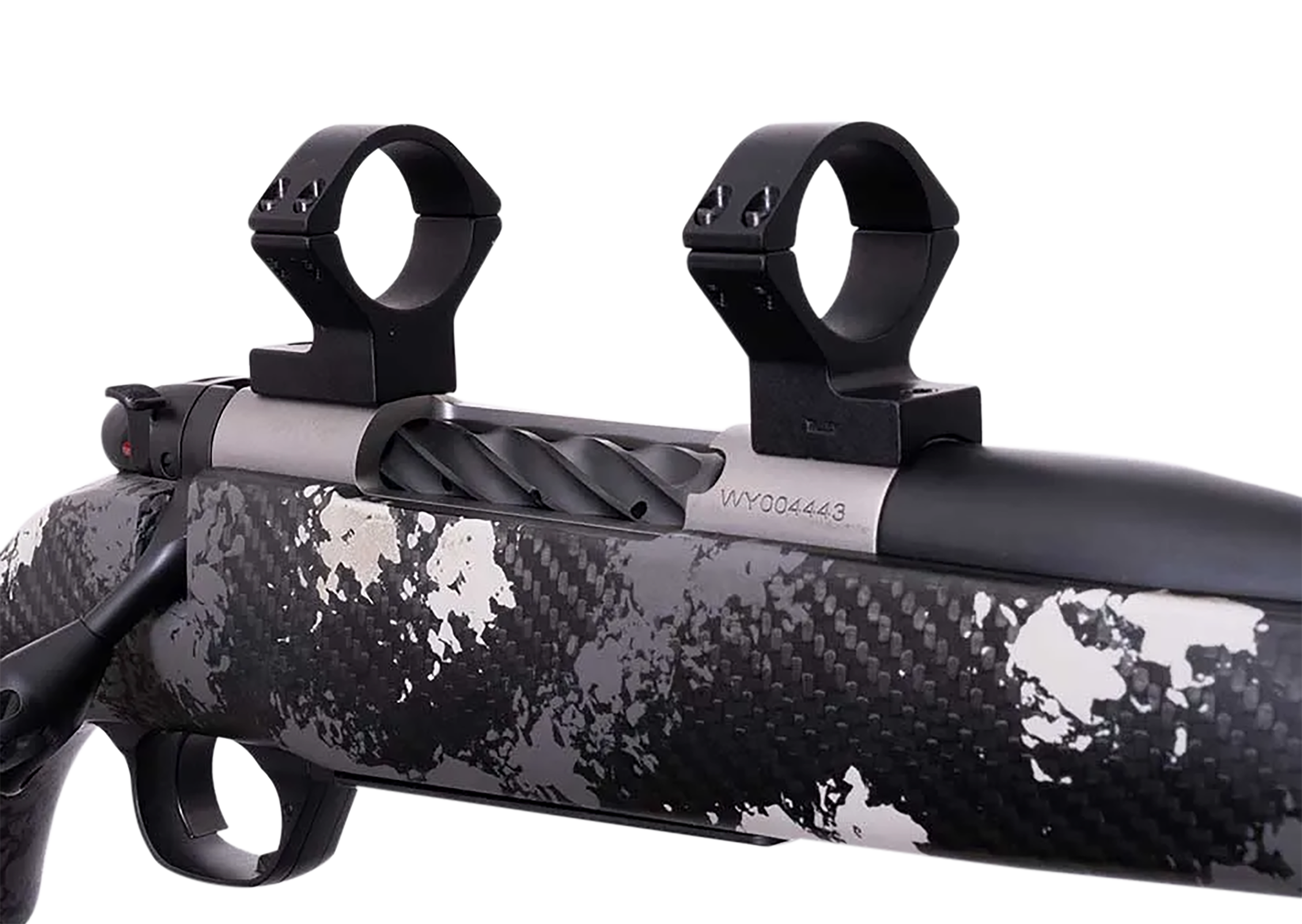 Weatherby W940705 Scope Mount/Ring Combo Matte Black Alloy 1" Tube Weatherby Mark V Medium Rings Magnum 9-Lug Action