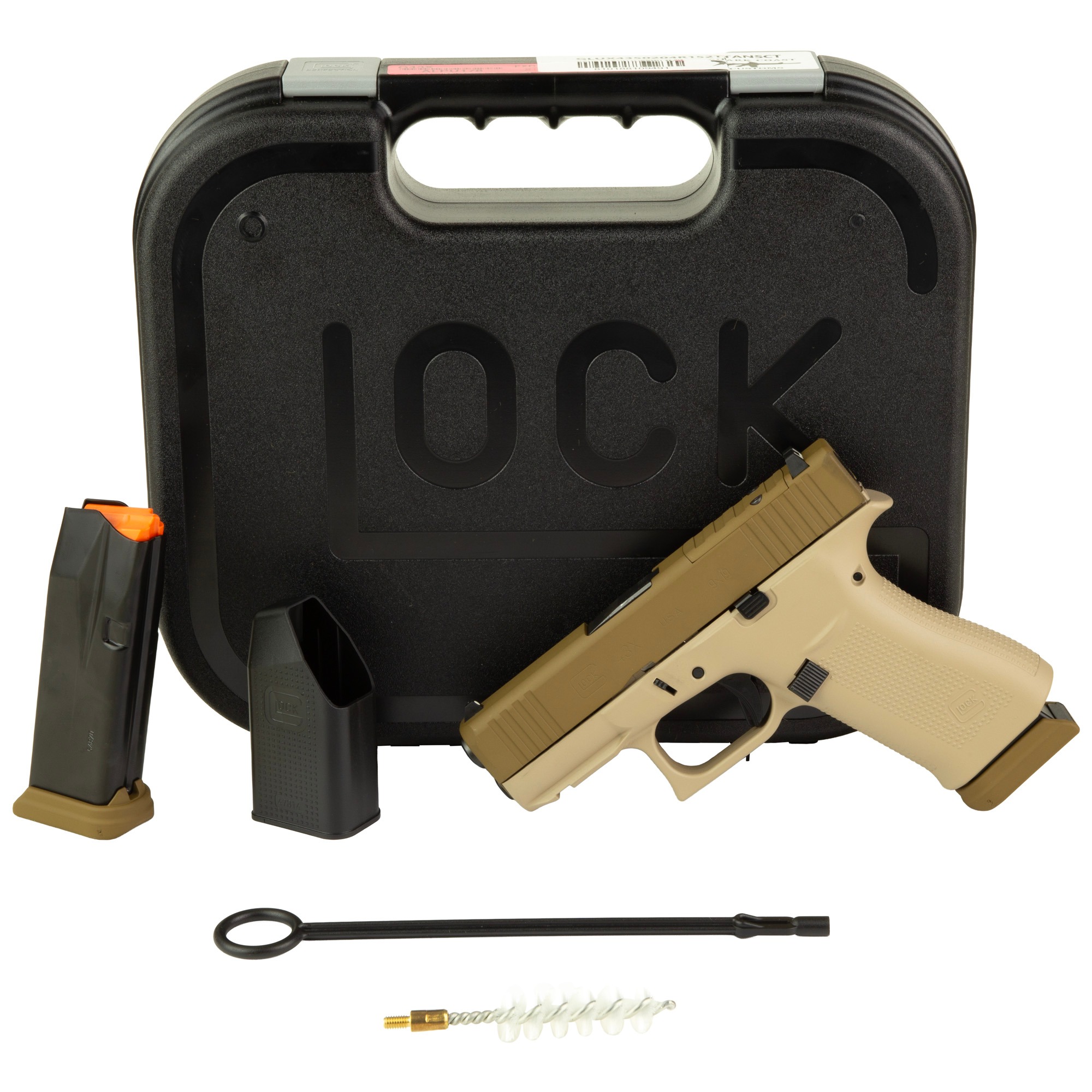 Glock 43X 9mm 3.41" 15rd Two Tone Tan Pistol