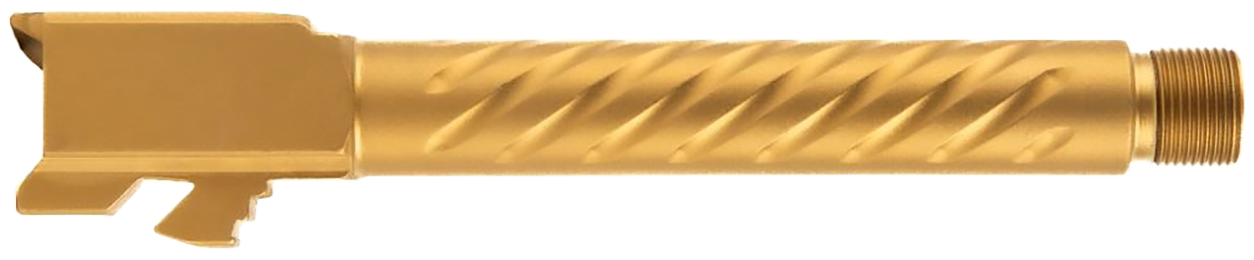 Ballistic Advantage BAPSG175T3G Premium Series  9mm Luger Fits Glock 17 Gen 5 Fluted Threaded Gold PVD Stainless Steel
