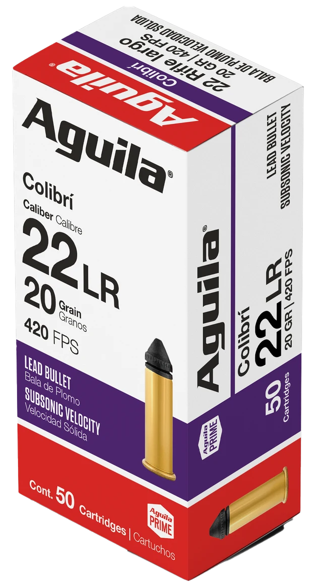 Aguila 1B220337 Colibri  22LR 20gr Lead 50 Per Box/20 Case