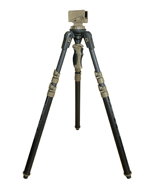 Primos 65900 Trigger Stick Apex Tripod made of Aluminum with Carbon Fiber/Flat Dark Earth Accent Finish, 28"-62" Vertical Adjustment & Rubber Feet
