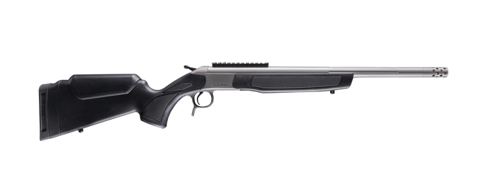 CVA CR4447S Scout Takedown 338 ARC Stainless Threaded Barrel & Receiver w/DuraSight Rail, Black Synthetic Stock