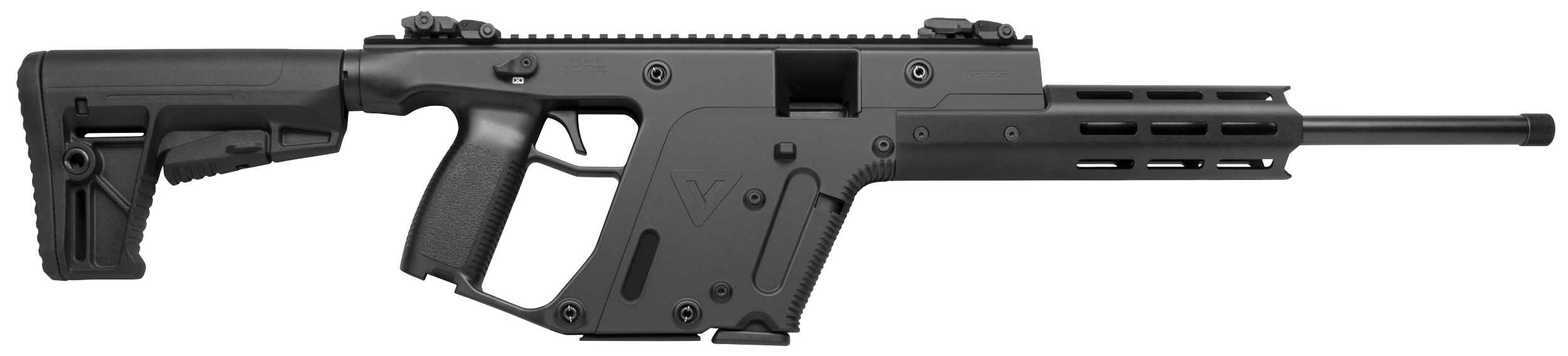 Kriss USA KV22CBL00 Vector CRB Gen2 Full Size 22 LR 10+1 16" Black Nitride Threaded Barrel, Black Picatinny Rail Aluminum Receiver, M-LOK Handguard, Black 6 Position Collapsible Synthetic Stock, Black