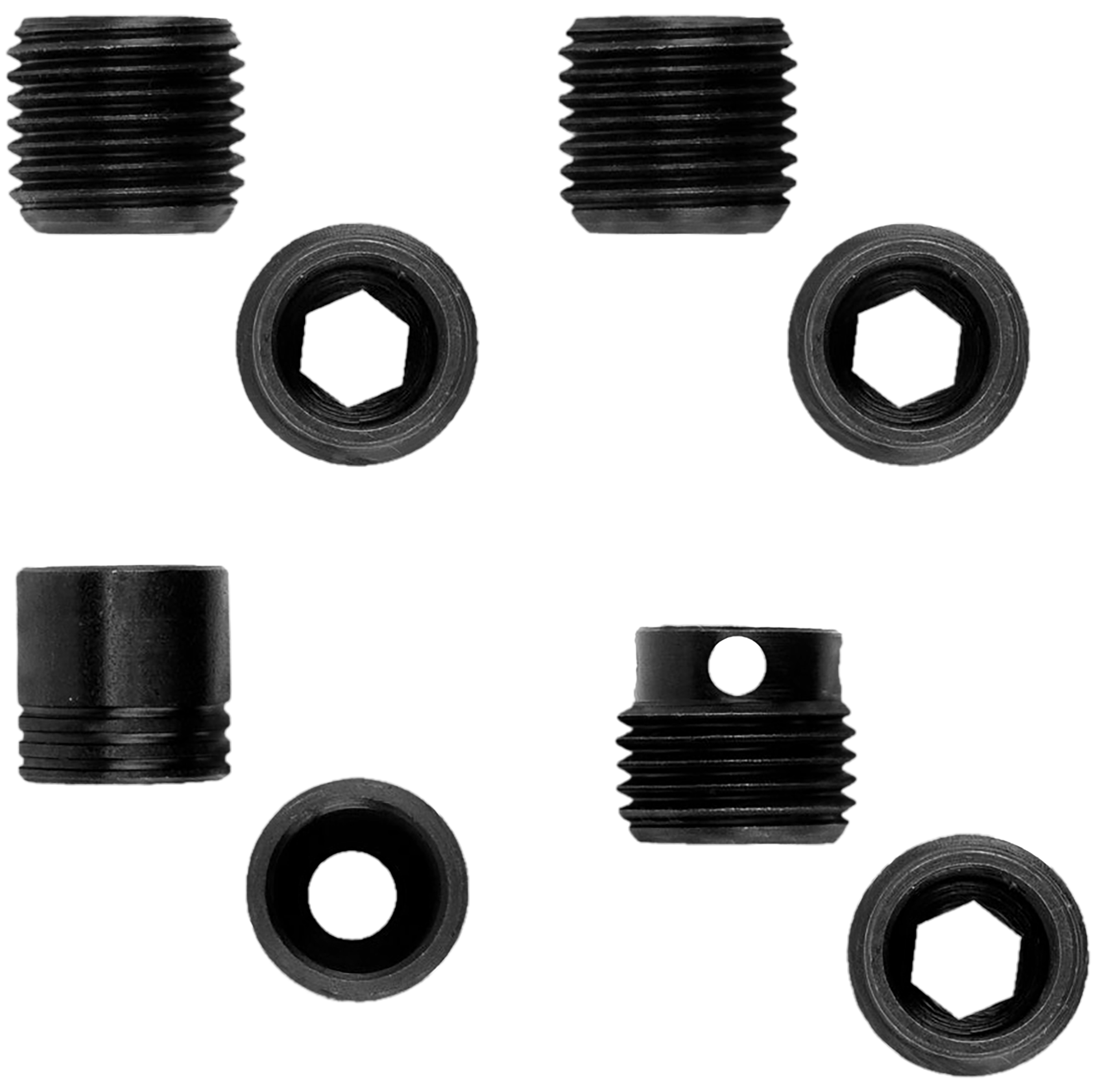 GrovTec US Inc GTHM289 Heavy Duty Push Button Bases  Black Steel To Stock Mount (2) 1 PK