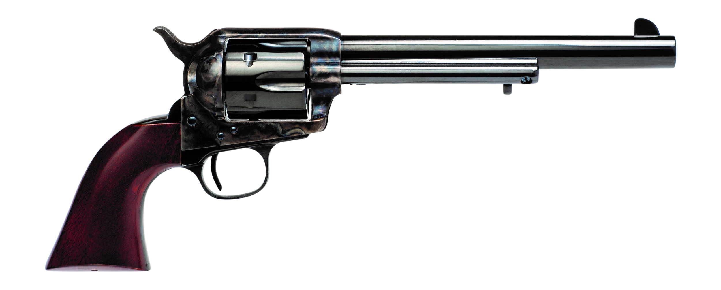 Cimarron PP514M00HN9K U.S. Calvary Buffalo Soldier 45 Long Colt 6 Shot 7.50" Blued Barrel & Cylinder, Color Case Hardened Steel Frame, Walnut Grip, Exposed Hammer, US Markings