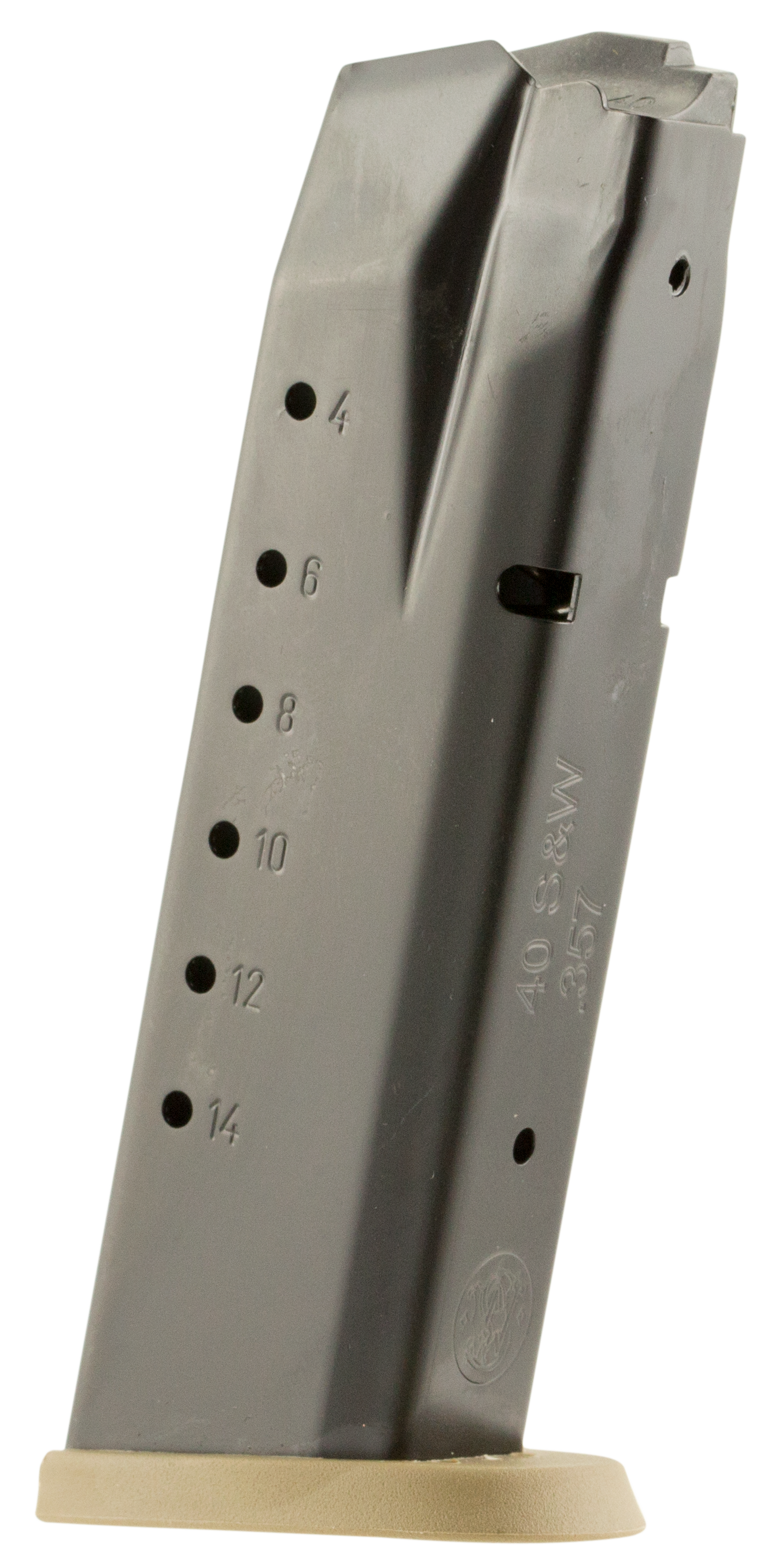 Smith & Wesson 3007346 M&P 15rd 40S&W Blued/Brown Floor Plate Steel