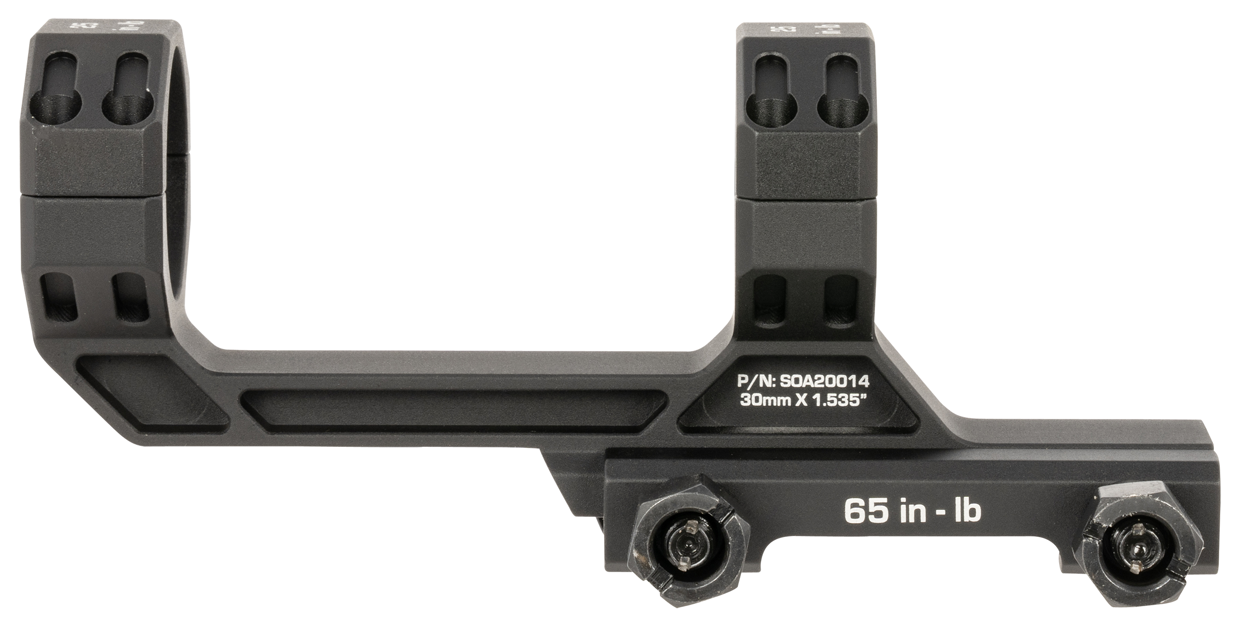 Sig Sauer Electro-Optics SOA20014 Alpha MSR Scope Mount/Ring Combo Black Anodized Aluminum 30mm Tube, 1913 Picatinny Rail Mount