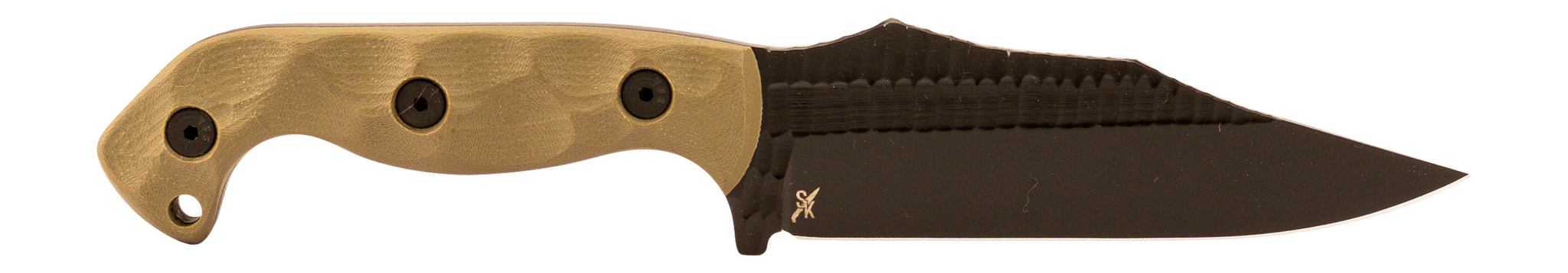 Stroup Knives TU2 Fixed Blade Knife OD Green/Black