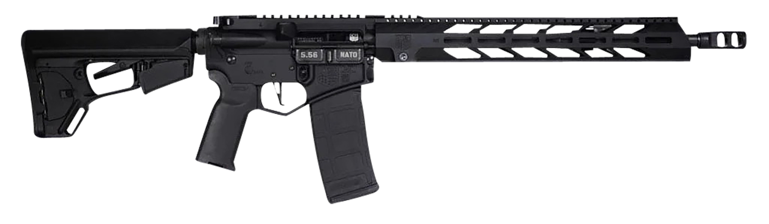 Diamondback DB1758K001 DB15  5.56x45mm NATO 16" 30+1 Black Adjustable Magpul ACS-L Stock Black Magpul MOE-K2+ Grip