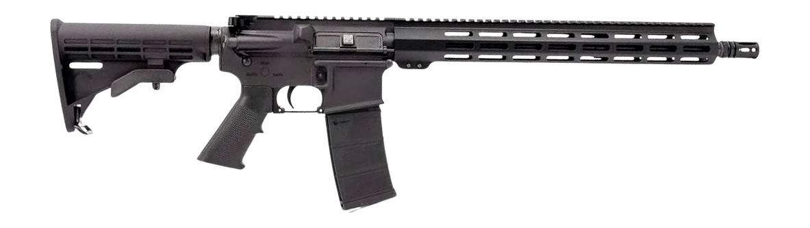Andro Corp Industries 55616BB ACI-15 Bravo 5.56 NATO 30+1 16" Black Nitride Threaded Barrel, Black Anodized Aluminum Receiver w/Picatinny Rail, M-LOK Handguard, M4 Black Polymer Stock, A2 Grip, Ambide