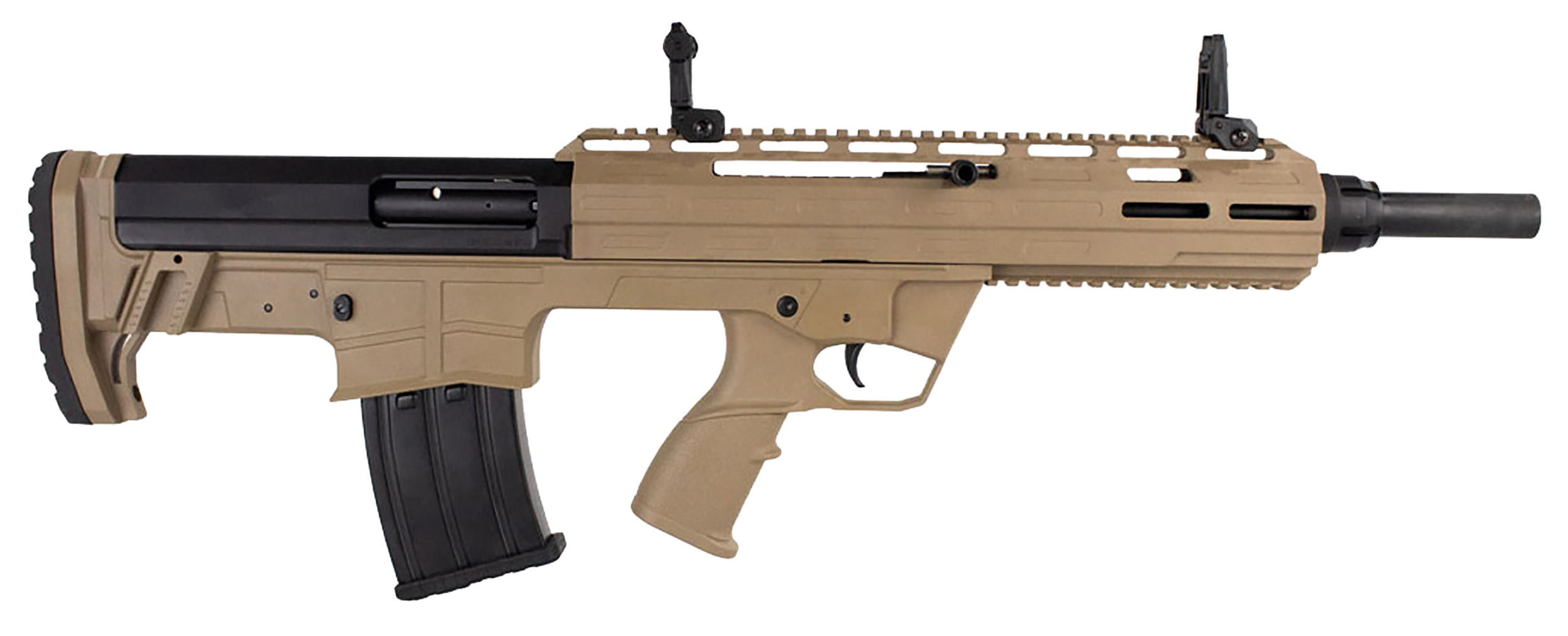Tokarev USA 21000128 TBP 12 Gauge 3" 5+1 18.50", FDE, Cheek Riser Compatible Bull-Pup Stock, Flip-Up Sights, 3 Chokes