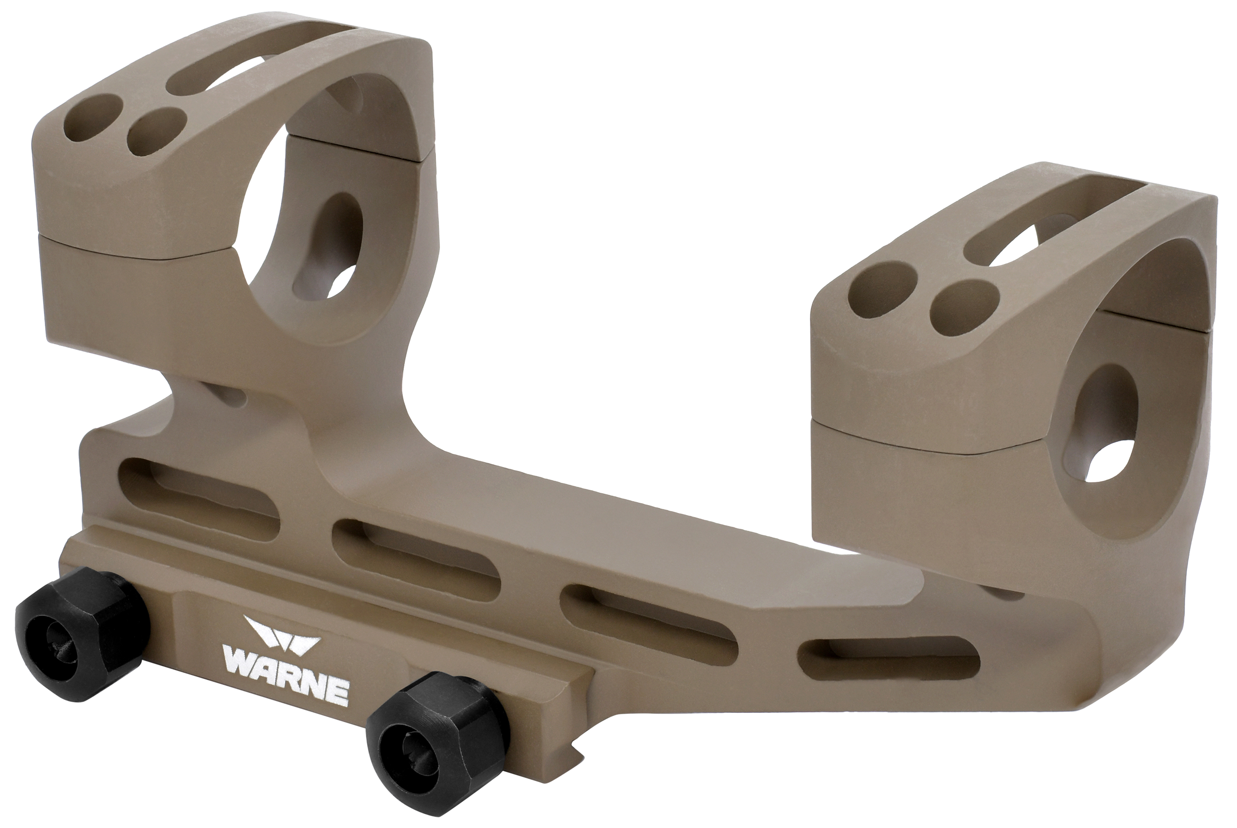 Warne LRSKEL34DE Skeletonized Scope Mount/Ring Combo Dark Earth Aluminum 34mm Tube MSR 20 MOA