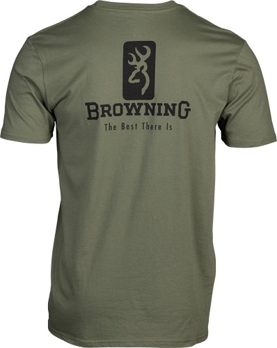BROWNING SS T-SHIRT EMBLEM MILITARY GREEN XXLARGE