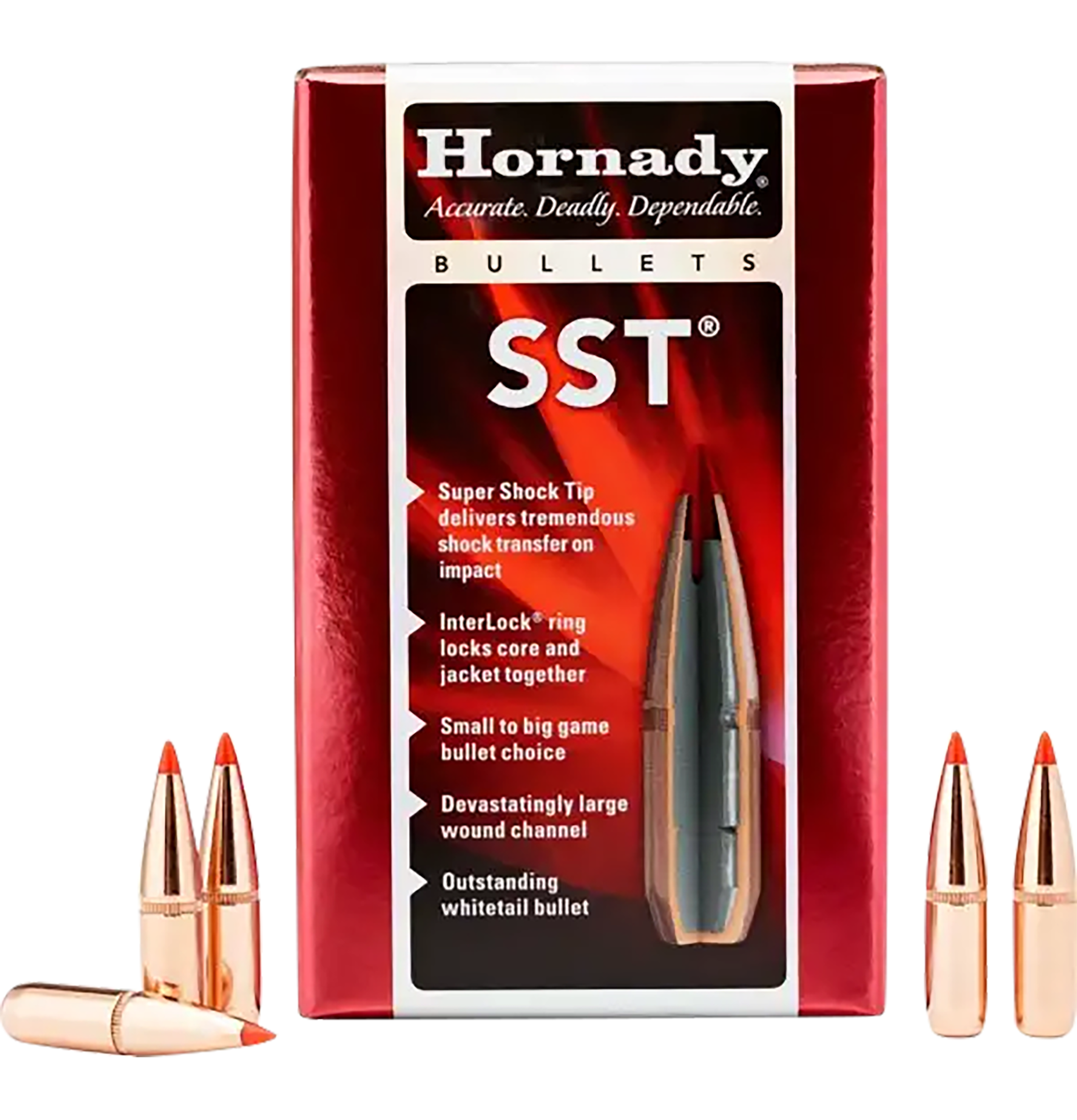 Hornady 26202 SST 6.5mm .264 129 gr Super Shock Tip 100 Per Box/ 15 Case