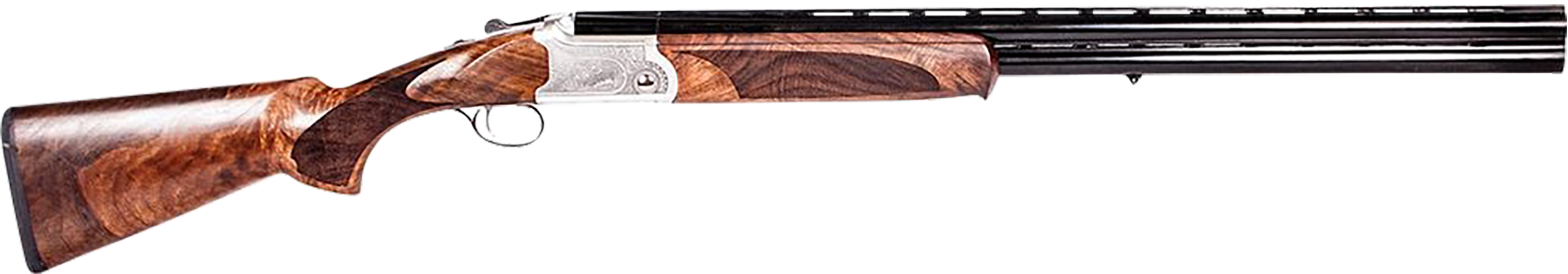 ATI ATIGKOF410SV Cavalry  410 Gauge Break Open 3" 2rd, 26" Matte Blued Over/Under Vent Rib Barrel, Silver Engraved Aluminum Receiver, Fixed Oiled Turkish Walnut Walnut Stock