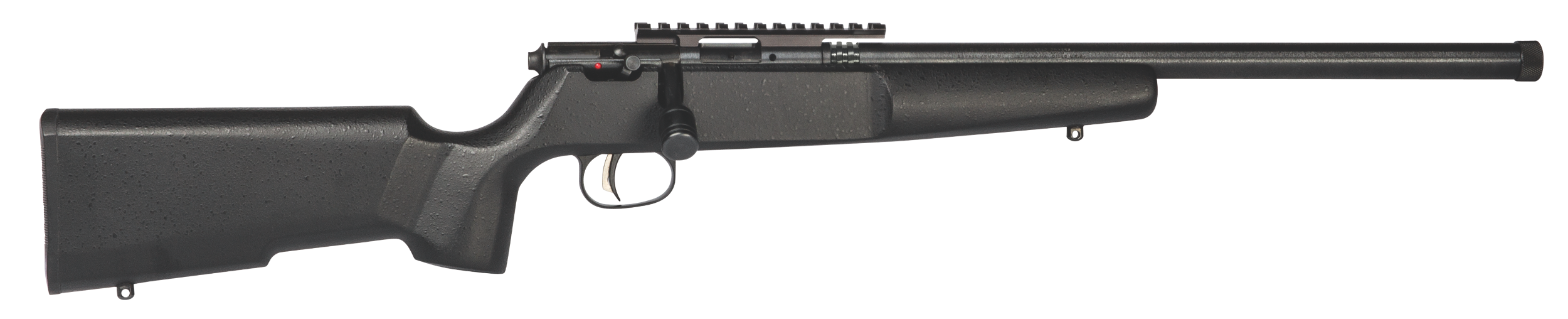 Savage Arms 13823 Rascal Target Youth 22 LR 1rd 16.12" Matte Black Threaded Barrel, Matte Black Picatinny Rail Carbon Steel Receiver, Matte Black Fixed Wood Stock, Right Hand