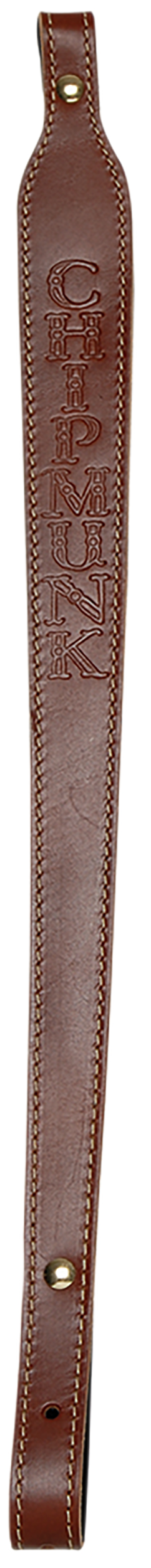 Chipmunk 80021 Rifle Sling Brown Leather Adjustable OAL