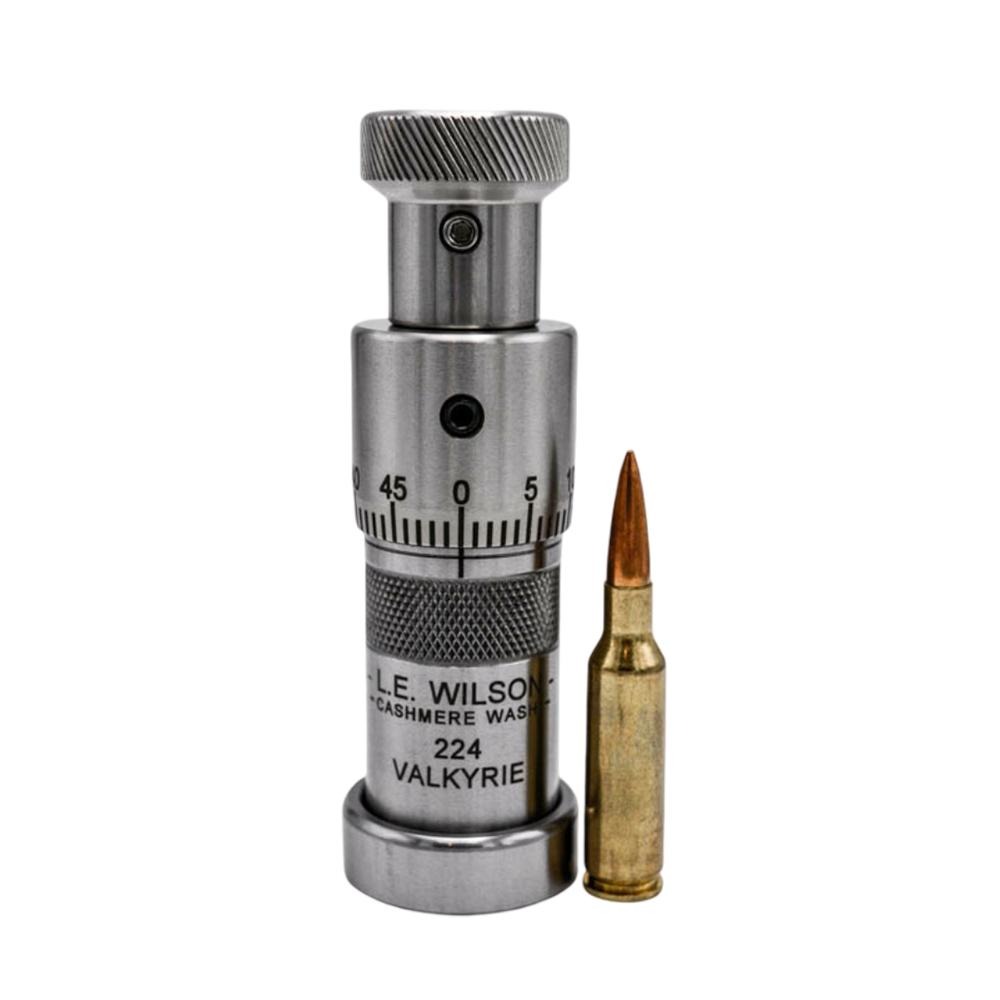 L.E. Wilson Stainless Steel Bullet Seater Die with Micrometer Adjustment 6mm Creedmoor