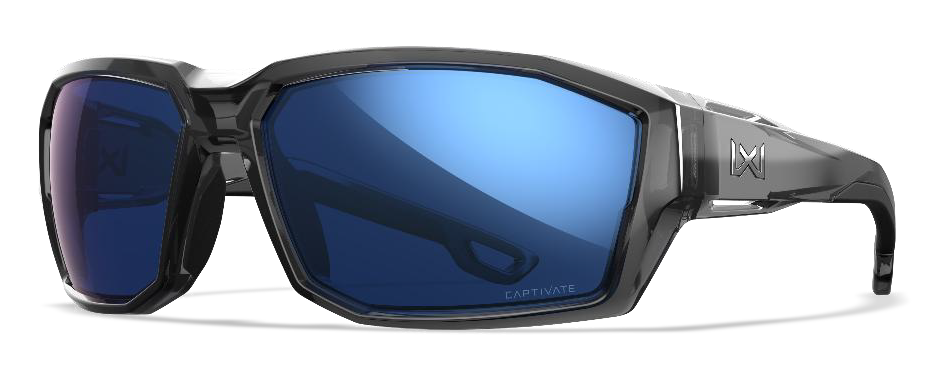 Wiley X Alpine Captivate Polarized Blue Mirror Shooting Glasses
