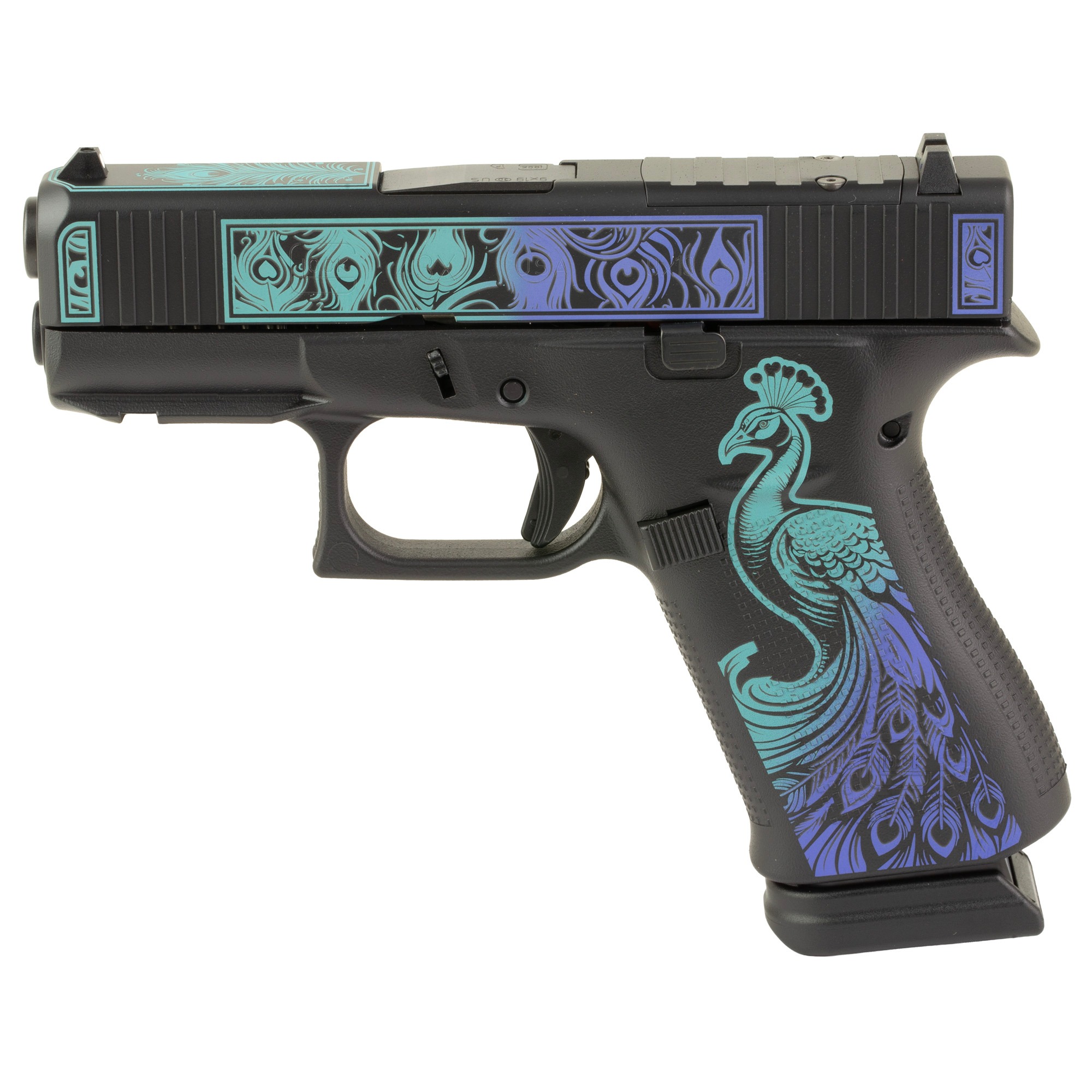 GLOCK 43X 9MM 15RD FS PEACOCK