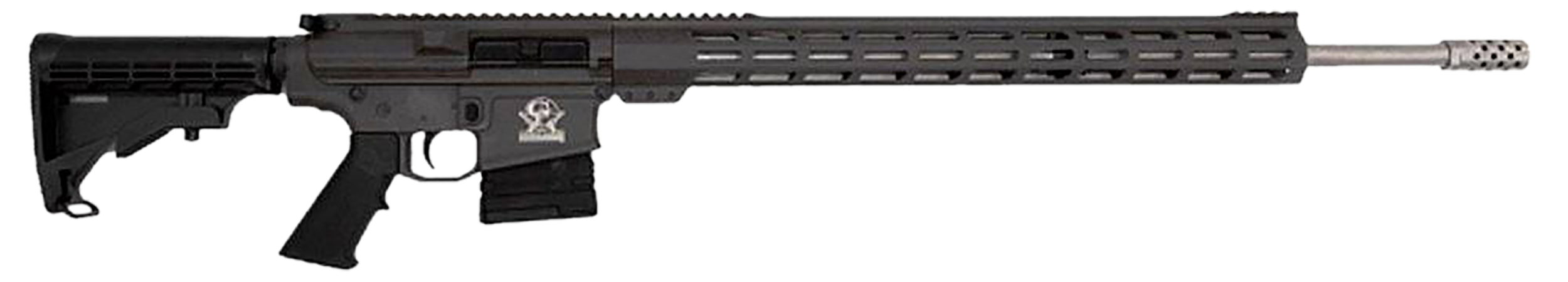 Great Lakes Firearms GL10243SSTNG GLFA  243 Win 5+1 24" Stainless Threaded Barrel, Tungsten Cerakote Picatinny Rail Aluminum Receiver, Adjustable Black Synthetic Stock, Mil-spec Polymer Grip