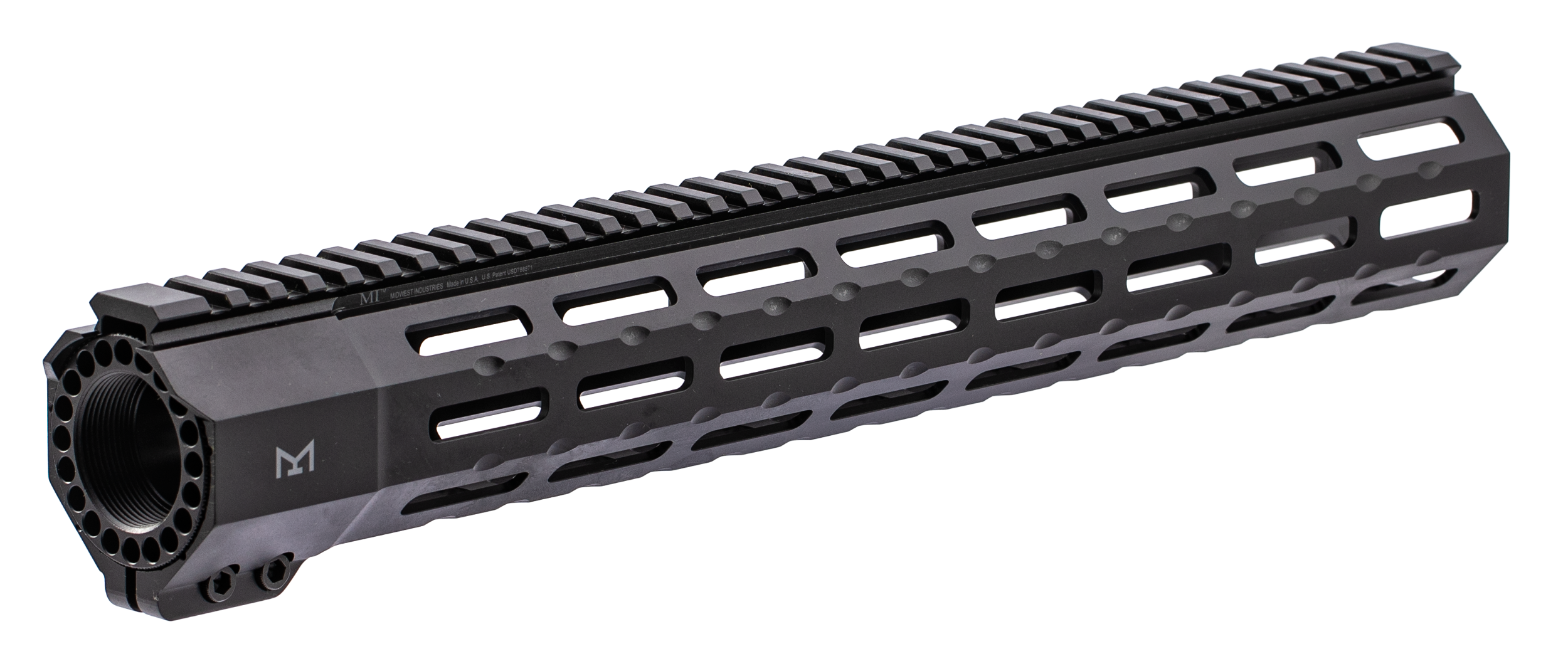 MIDWEST INDUSTRIES INC MISP15M SP-Series AR-15 6061 Aluminum Black Hard Coat Anodized 15"