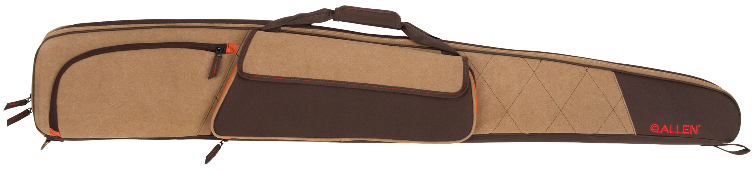 Allen 82152 Humbolt Shotgun Case Tan w/Brown Panels & Trim Cotton/Endura 52" Long Shotgun