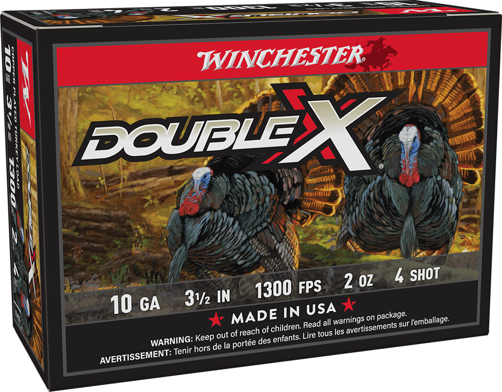 Winchester Ammo STH104 Double X High Velocity Turkey 10Gauge 3.50" 2oz 4Shot 10 Per Box/10 Case