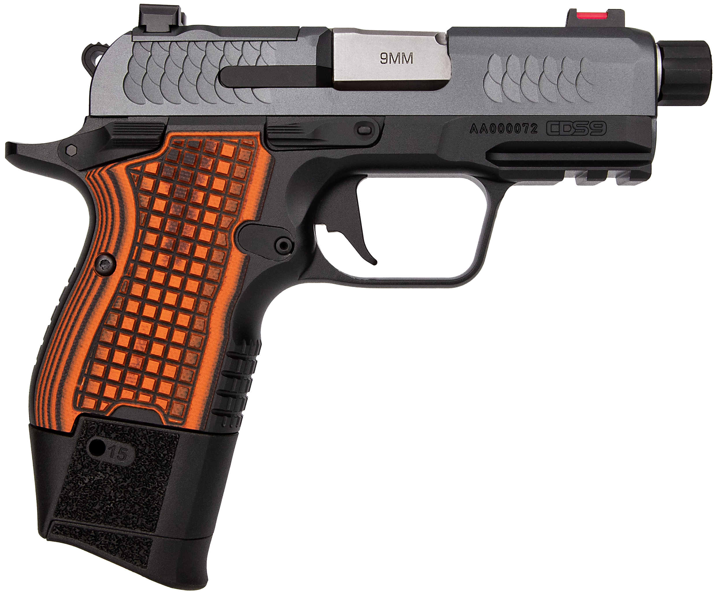 Kimber Mfg.,inc 3600004 CDS9 9mm 15rd 3.64" Black KimPro II Optic Ready Stainless Steel Slide Gray KimPro II G10 Grip