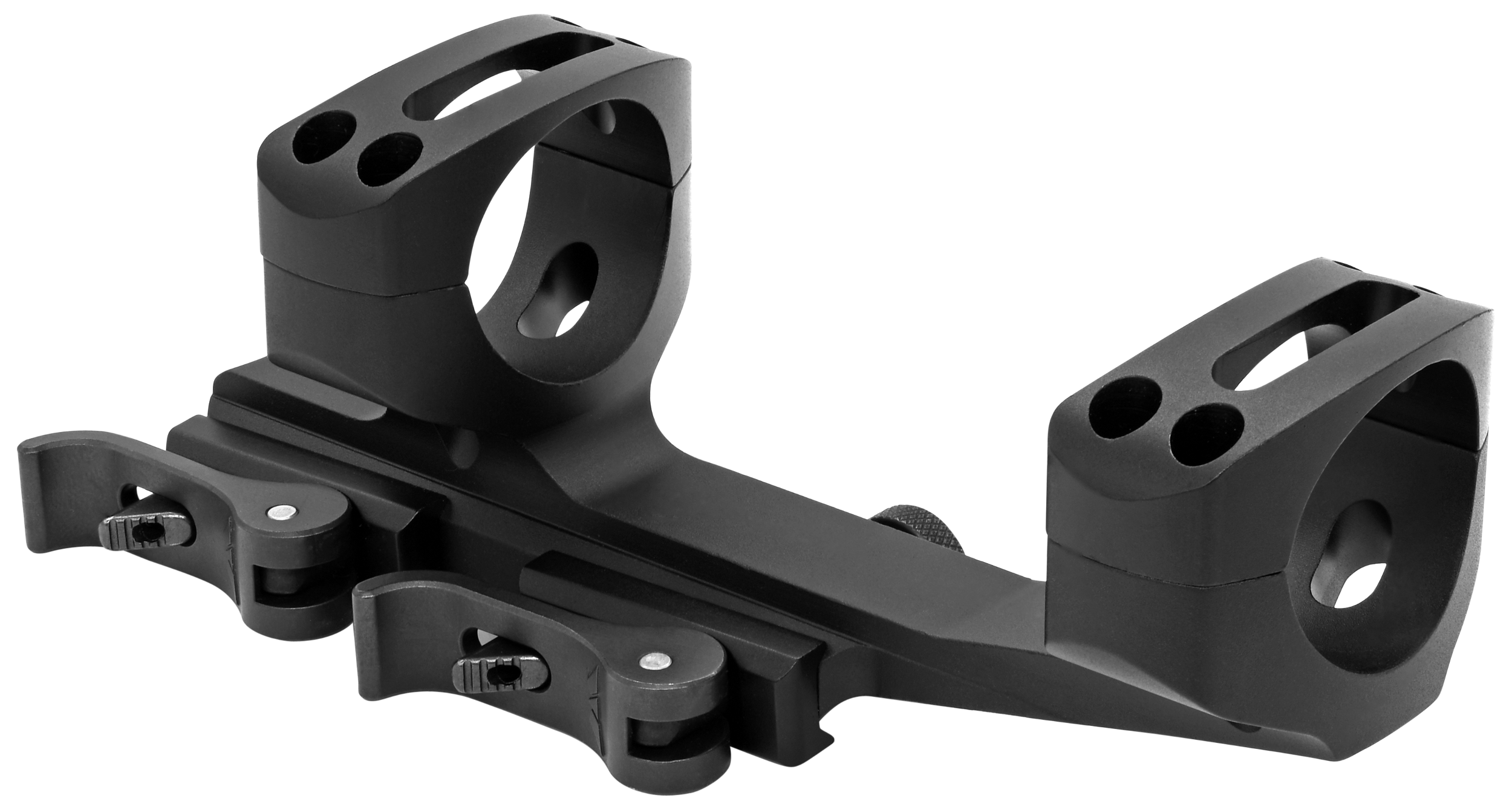 Warne QDXSKEL30TW Skeletonized Scope Mount/Ring Combo Quick Detach Black Anodized 30mm Tube MSR Ultra High Rings