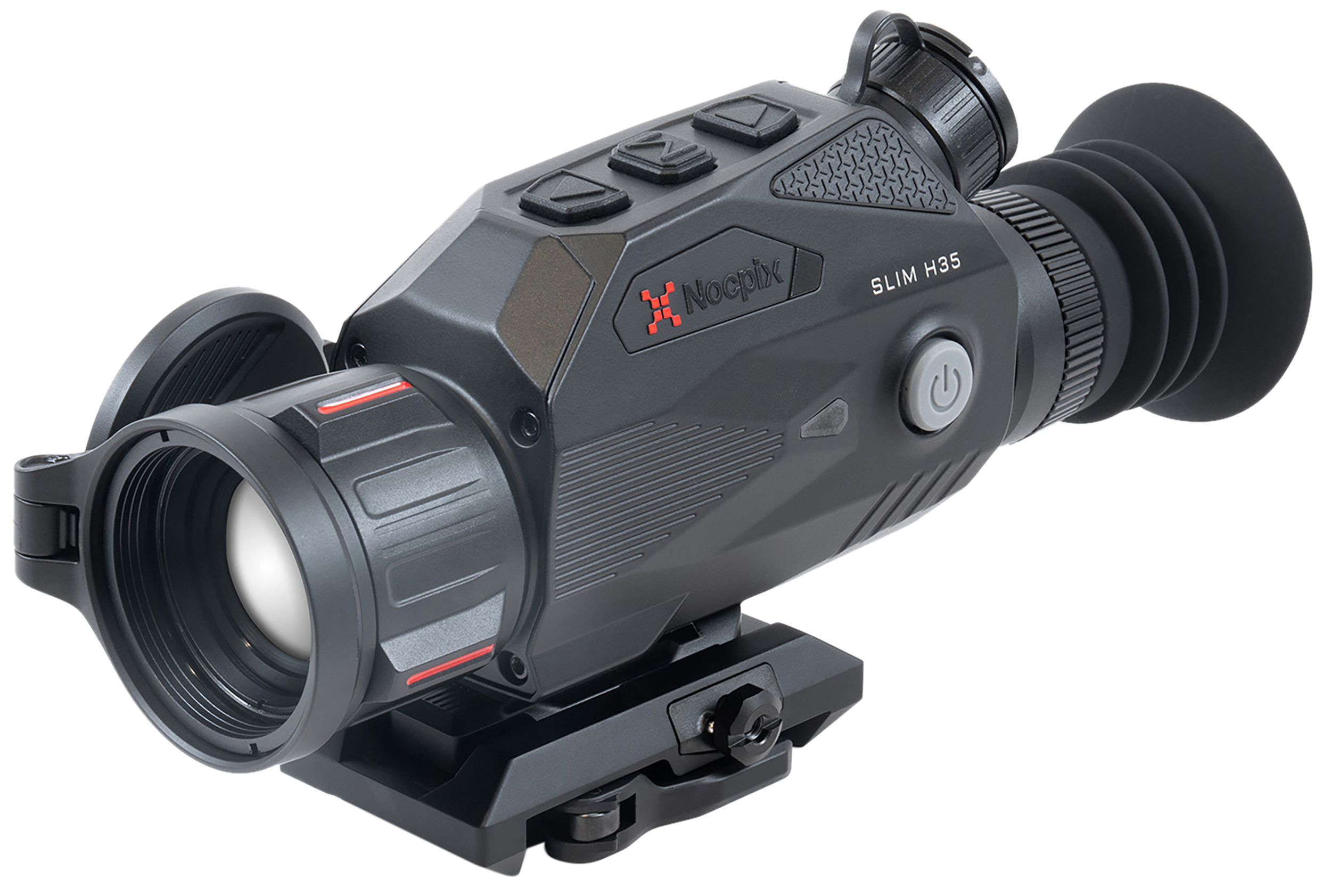 Nocpix SLIMH35 Slim H35 Thermal Mountable Weapon Sight Black 2x35mm, 640x512 12 Microns 60 Hz Resolution, Zoom Digital 4x