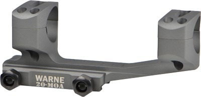 WARNE X-SKEL MOUNT 1" 20MOA PICATINNY TACTICAL GRAY<