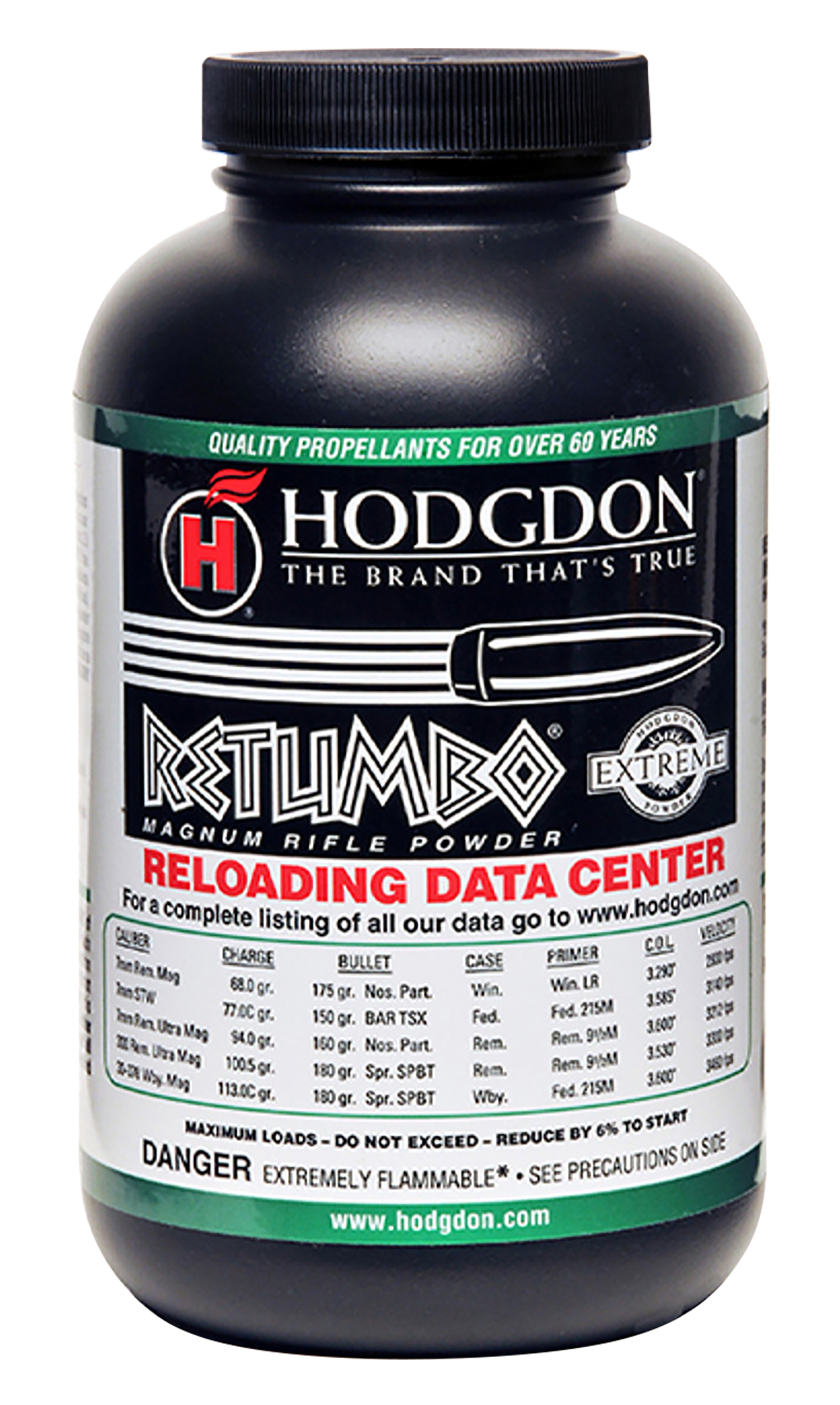 Hodgdon RET1 Extreme Retumbo Magnum Rifle 1 lb