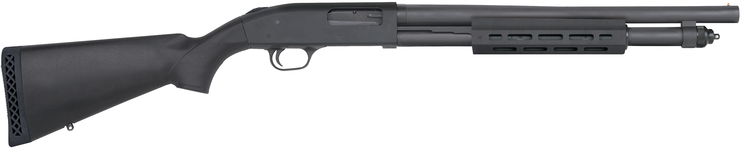 Mossberg 50766 590A1 Tactical 12 Gauge 3" 6+1 18.50" Cylinder Bore Barrel Black Parkerized Rec Black Synthetic Stock Right Hand Includes M-LOK Handguard