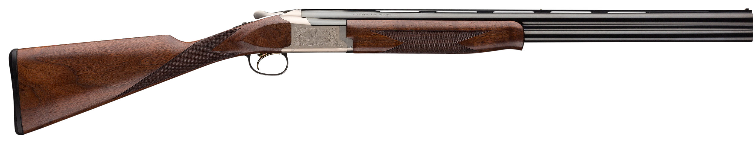 Browning 0180766005 Citori 725 Feather Superlight 20 Gauge 26" Barrel 2.75" 2rd, Blue Barrels, Silver Nitride Finished Engraved Receiver, Black Walnut Straight Grip Stock, Schnabel Forearm