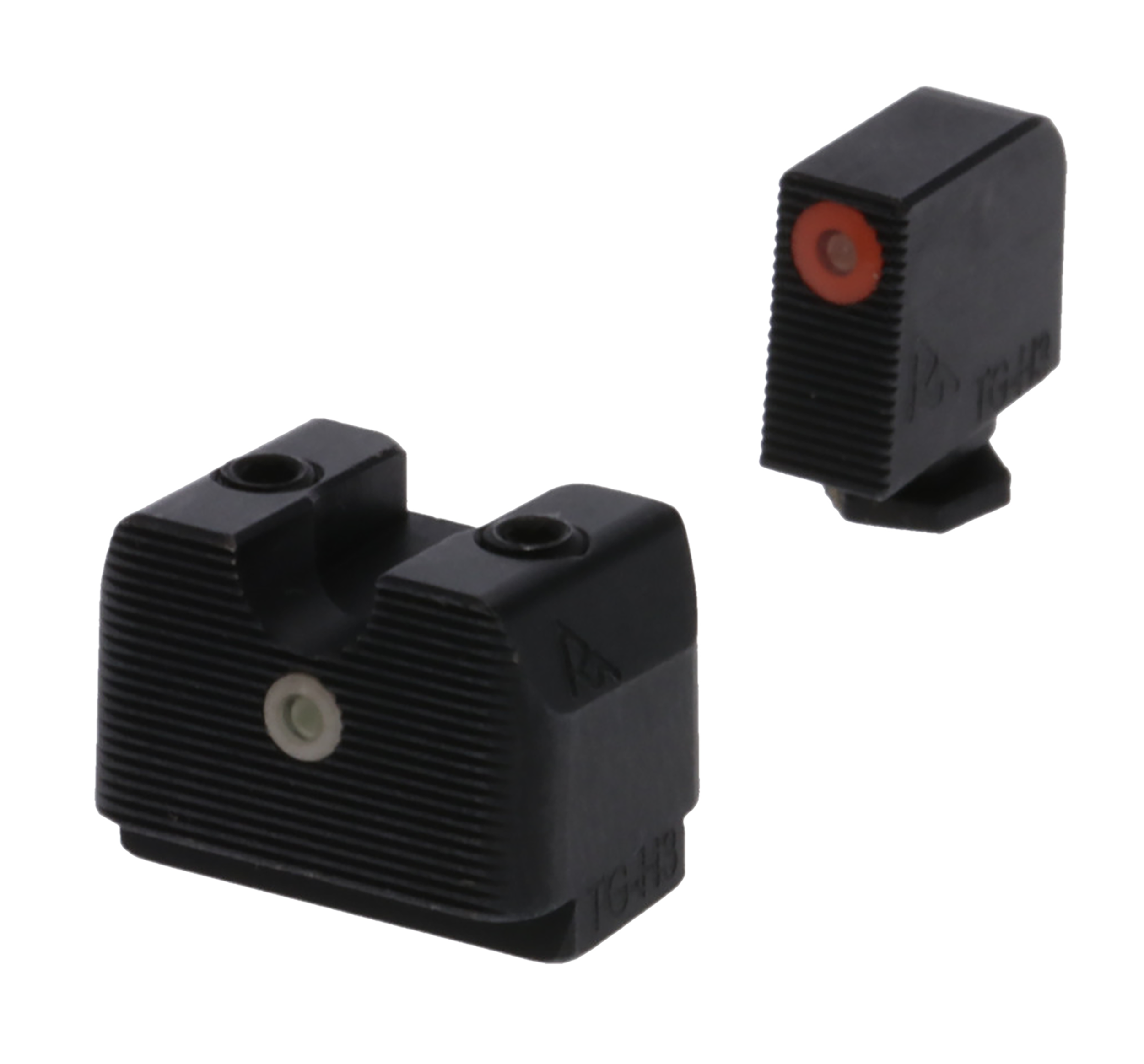 Rival Arms RA4A231G In-Line MOS Night Sights for G17/G19  Green Tritium Orange Outline Front Sight-Green Tritium White Outline Rear Sight