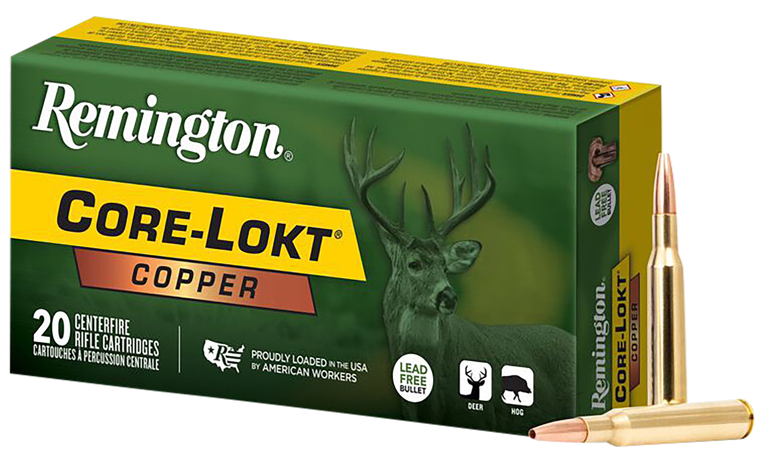 Remington Ammunition R27856 Core-Lokt Copper 243Win 85gr Copper Hollow Point 20 Per Box/10 Case