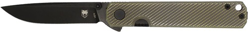 COBRATEC BLACKJACK FOLDER 3" G-10 BLACK TITANIUM BRZ SCALE<